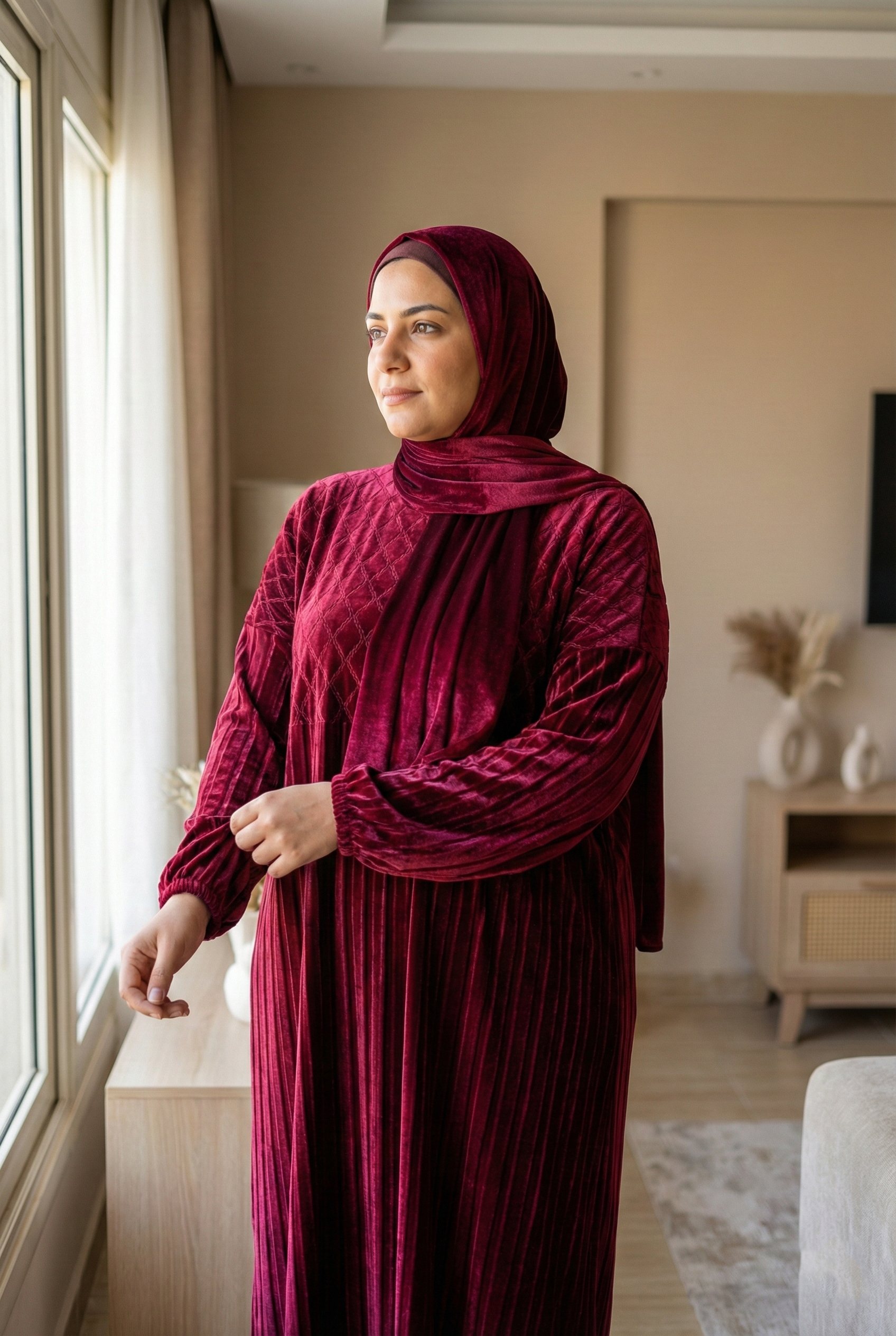 إيزابيلا - إسدال قطيفه مضلع مكتب تبارك