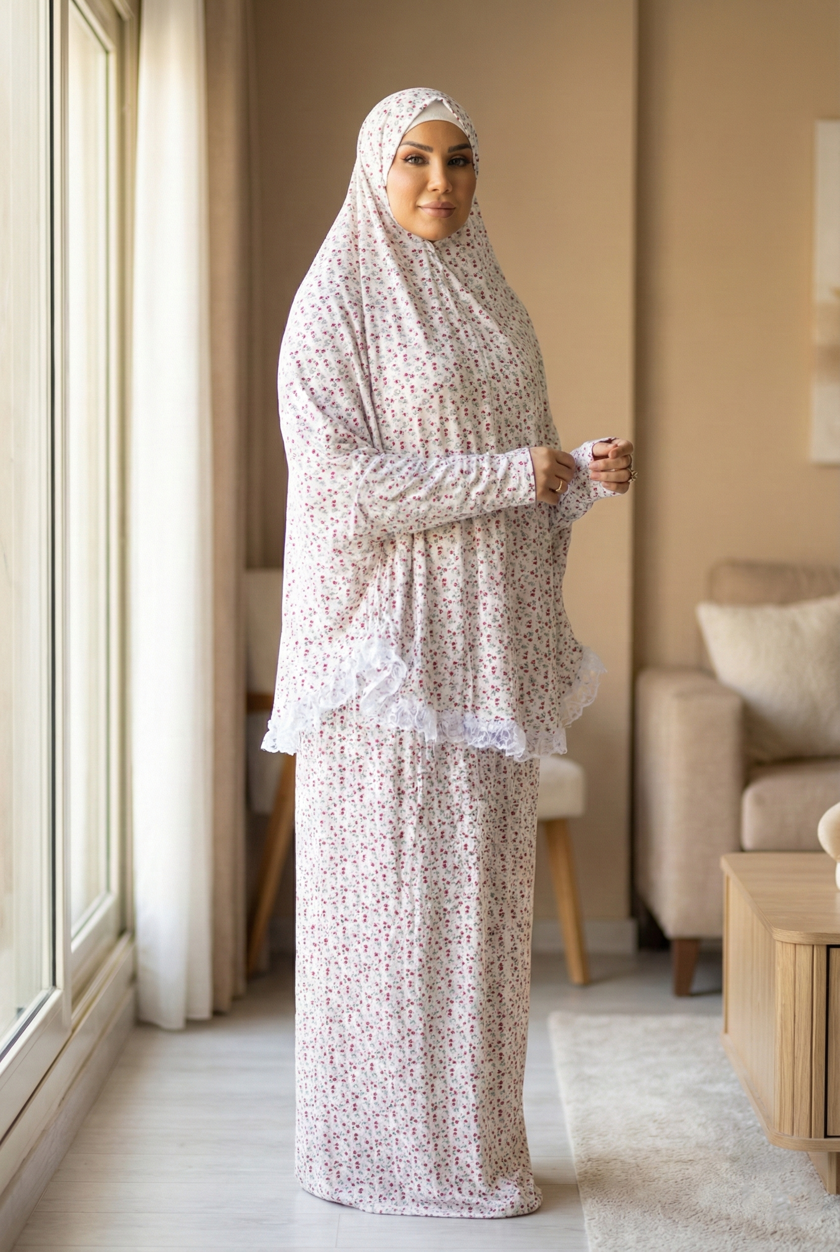 إيزابيلا - طقم صلاه طقعتين - خامة زبدة مكتب تبارك