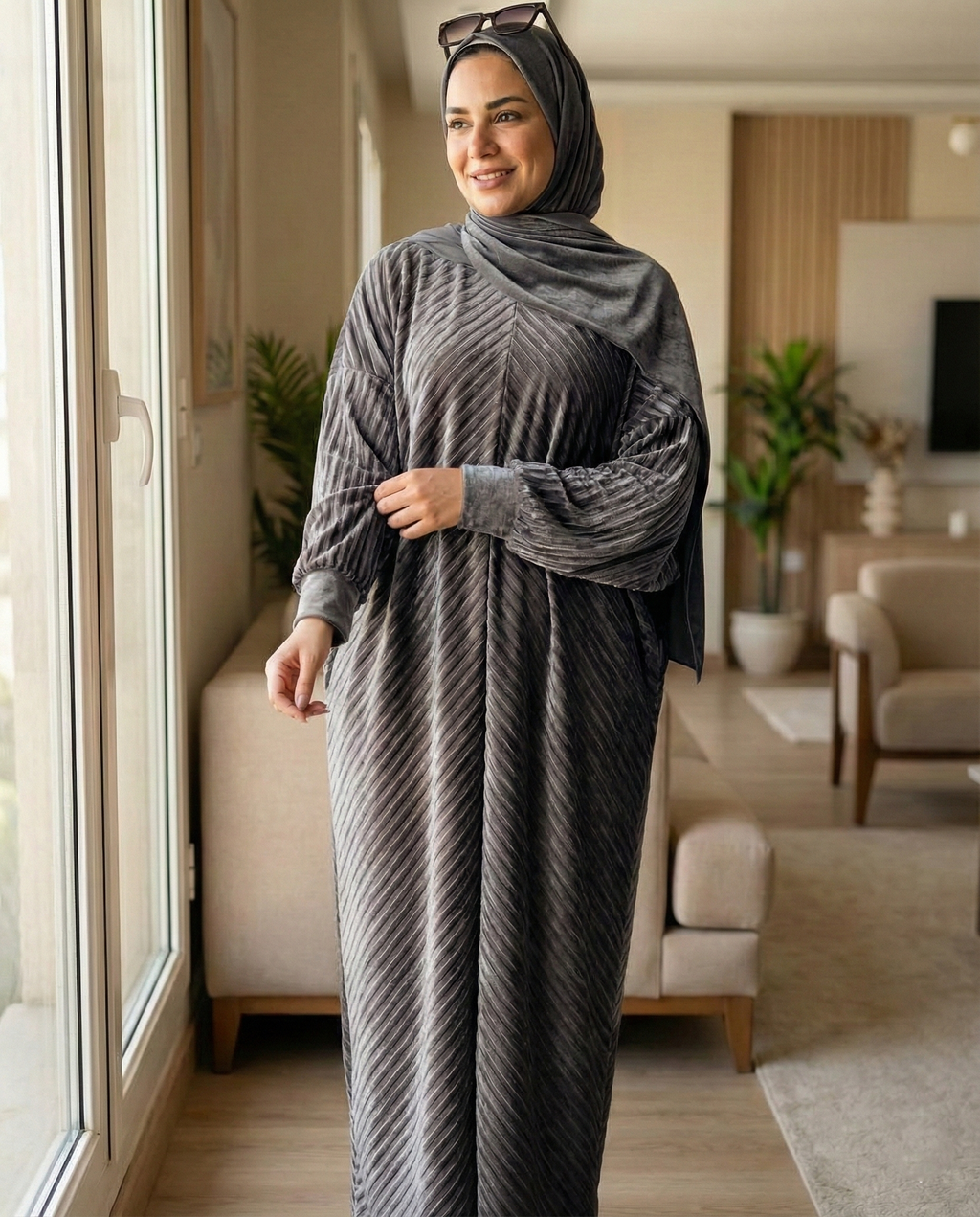 إيزابيلا - إسدال قطيفه كريستال مكتب تبارك