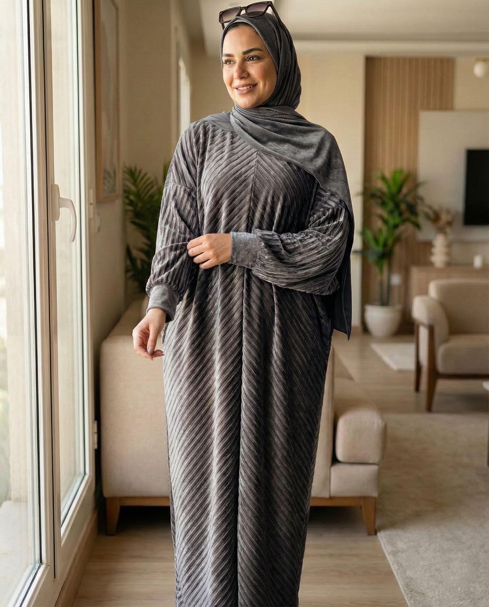 إيزابيلا - إسدال قطيفه كريستال مكتب تبارك