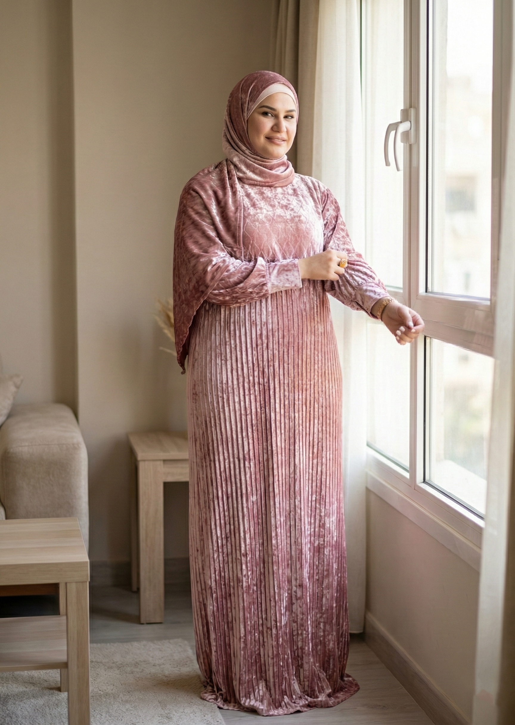 إيزابيلا - إسدال قطيفه مضلع مكتب تبارك