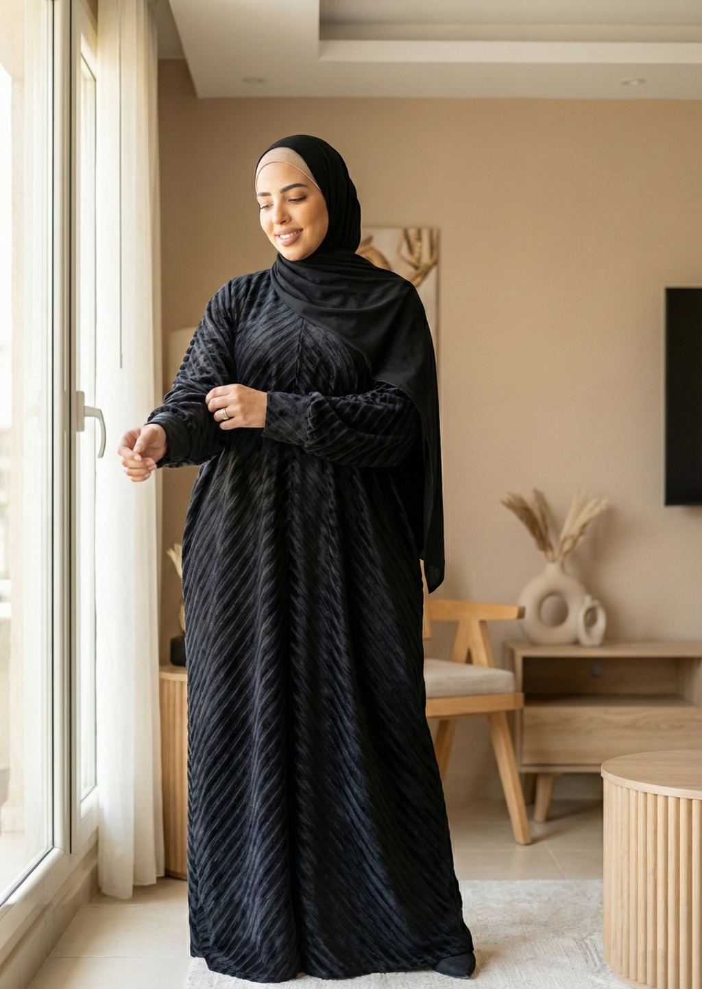 إيزابيلا - إسدال قطيفه كريستال مكتب تبارك