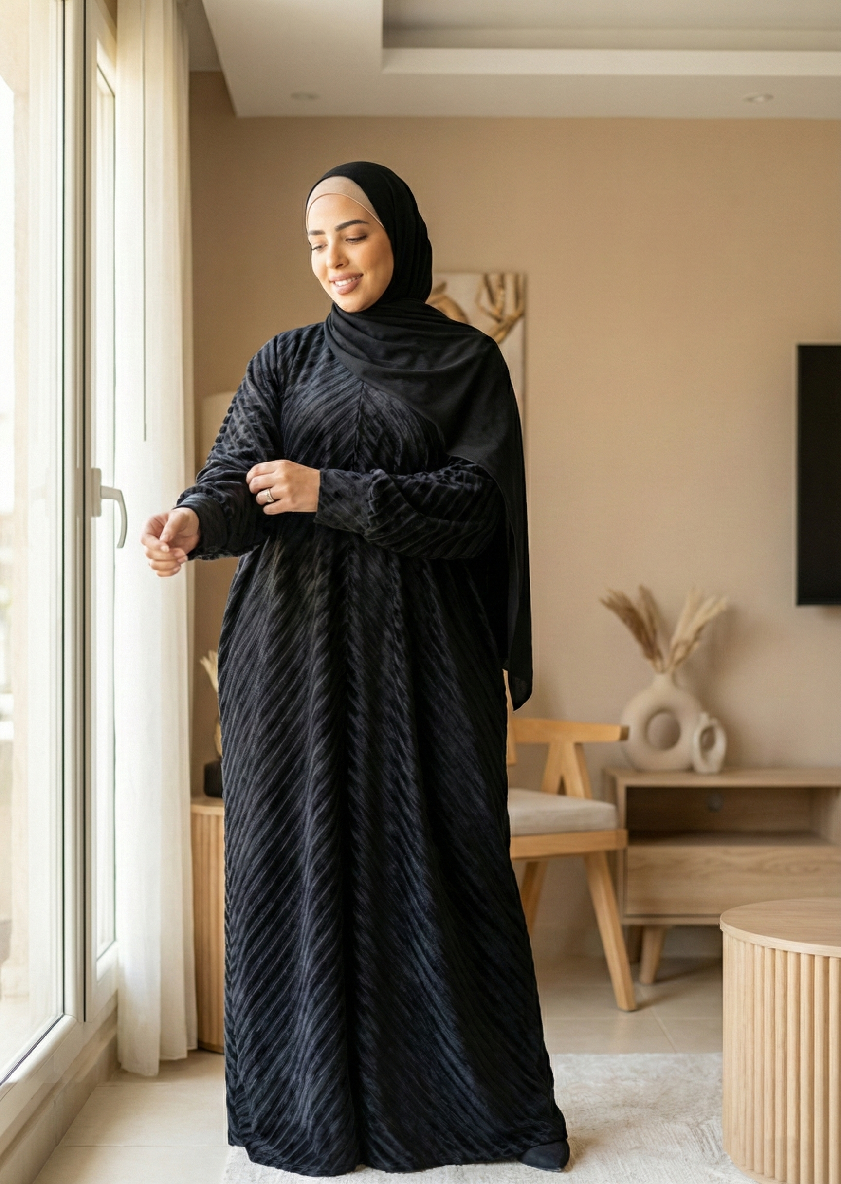 إيزابيلا - إسدال قطيفه كريستال مكتب تبارك