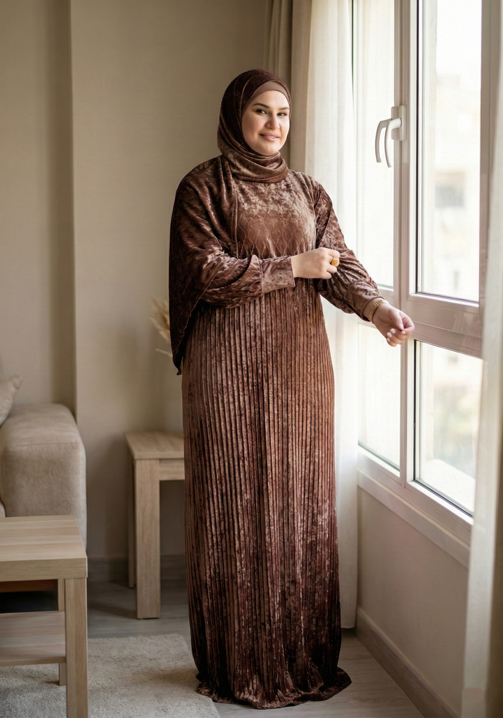 إيزابيلا - إسدال قطيفه مضلع مكتب تبارك