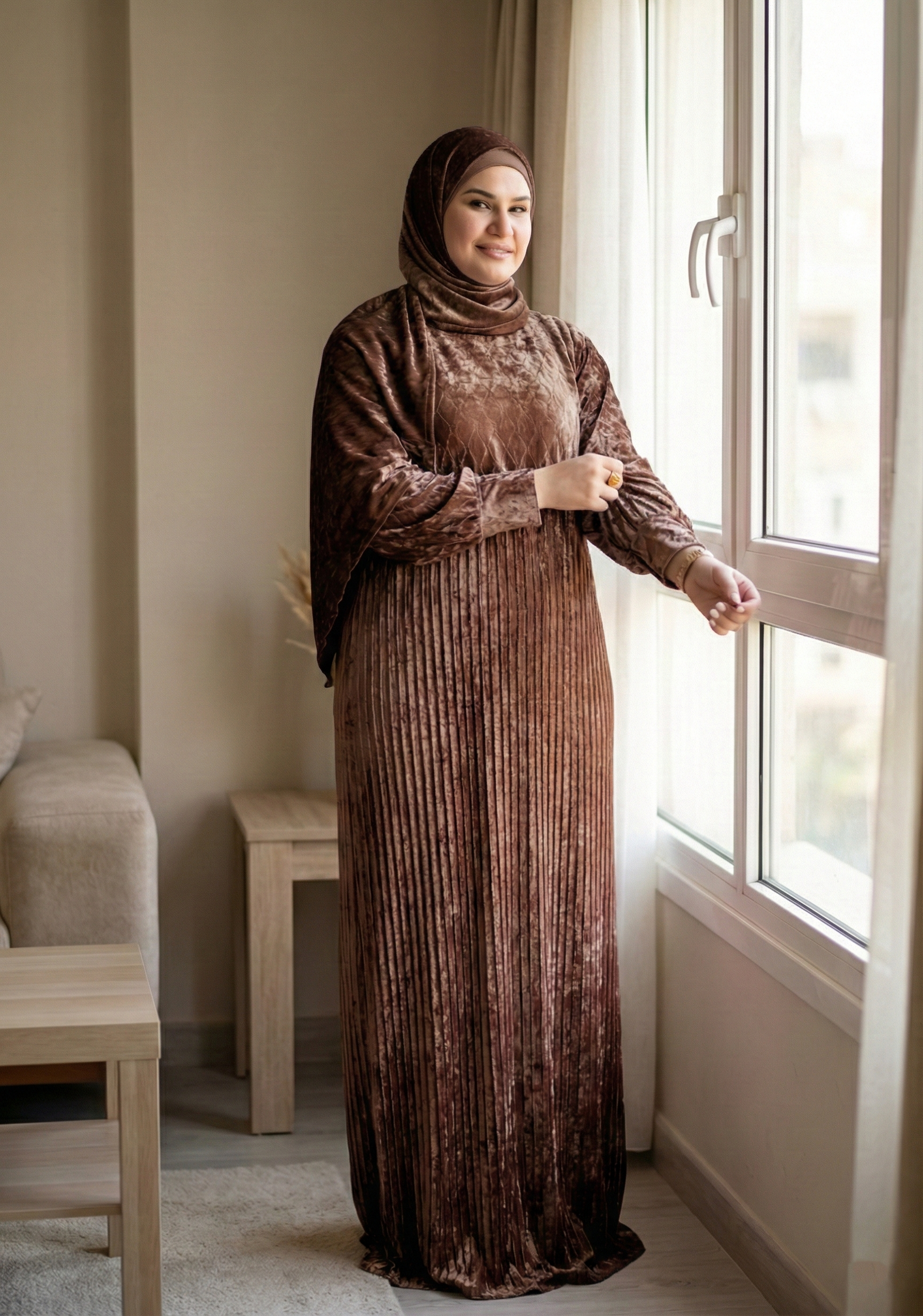 إيزابيلا - إسدال قطيفه مضلع مكتب تبارك